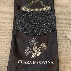 Clara Kasavina beaded evening bag